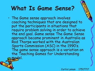 Game Sense Presentation | PPT