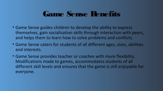 Game Sense Tips Game sense powerpoint | PPT
