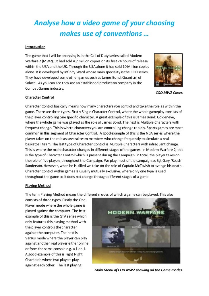 Video game essays