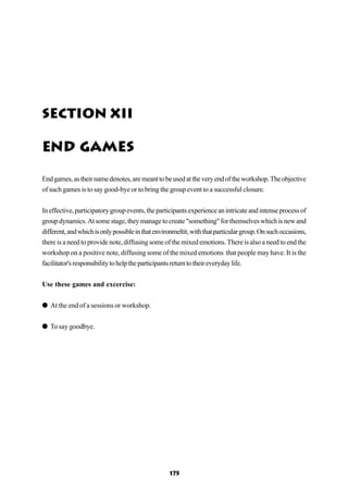 Games exercises