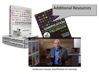 Additional Resources
Lynda.com Course: Gamification of Learning
 