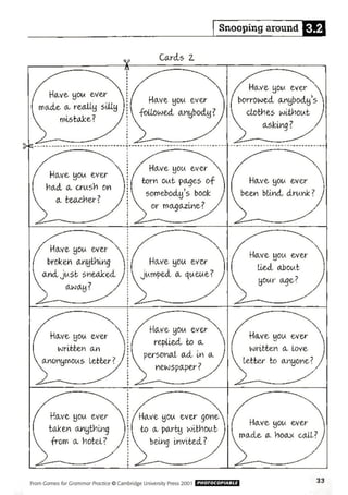 Games for grammar practice