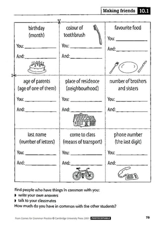 Games for grammar practice