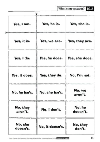 Games for grammar practice