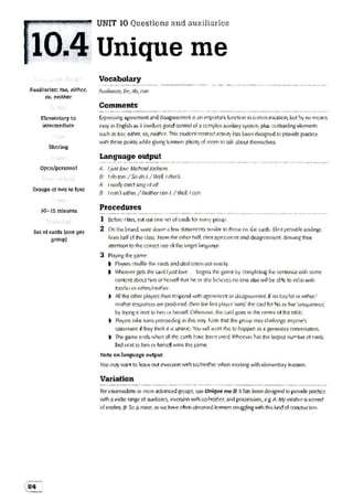 Games for grammar practice