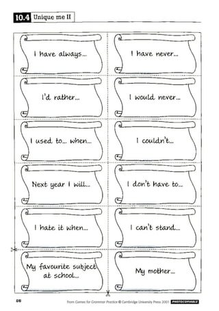 Games for grammar practice