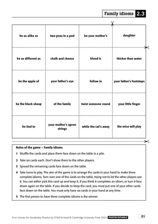 Games for vocabulary practice
