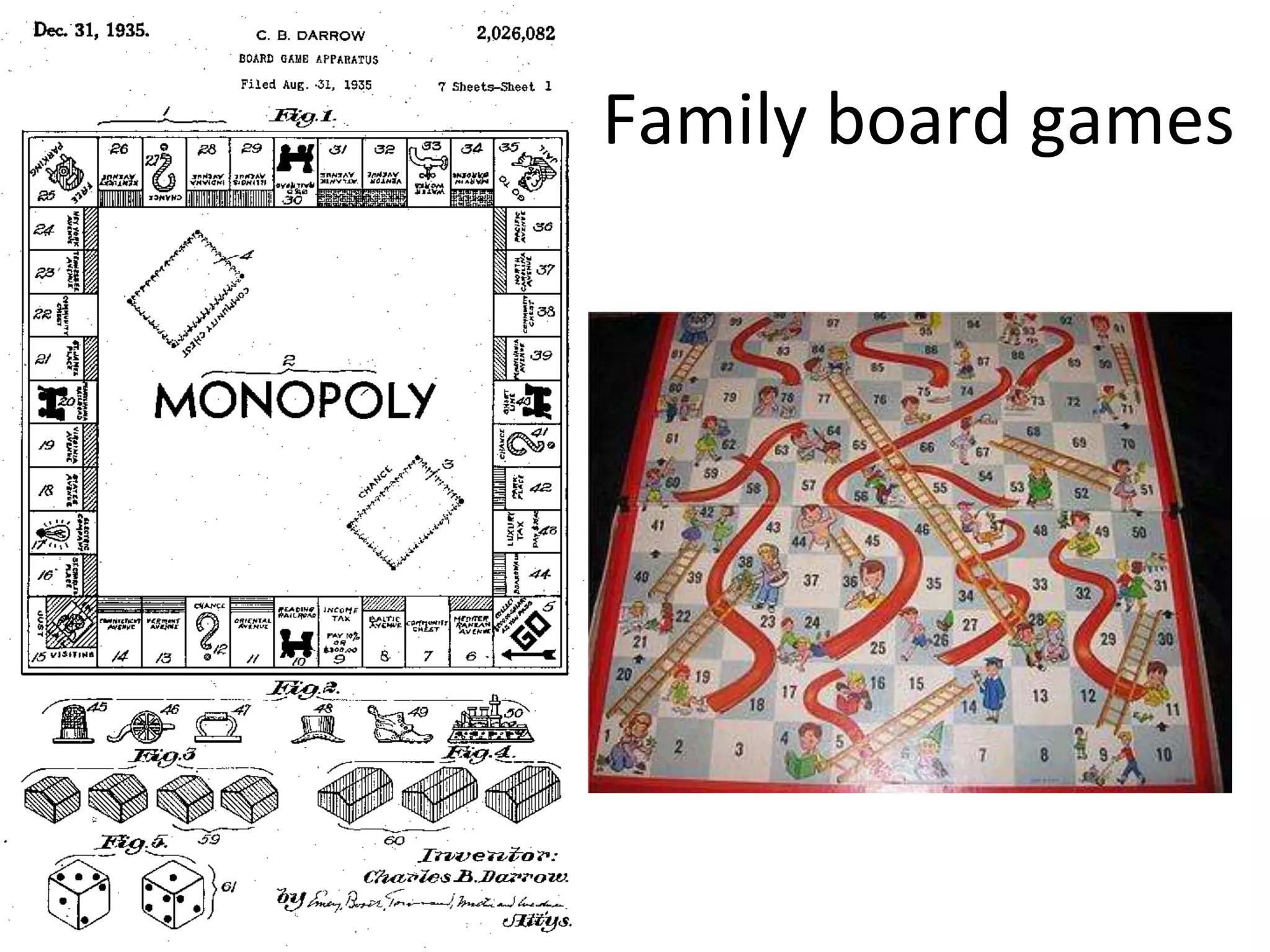 Family board games
 
