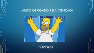 MUITO OBRIGADO PELA ATENÇÃO!
DÚVIDAS?
 
