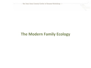 The Modern Family Ecology
 