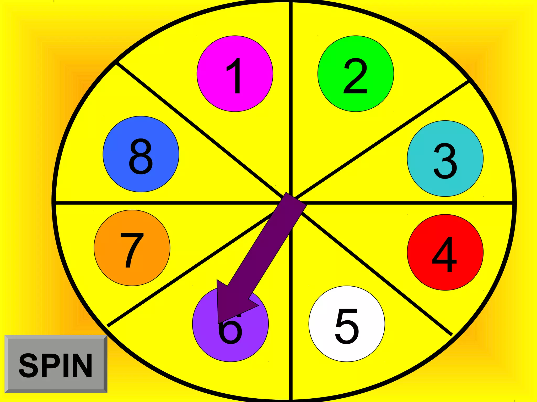 1   2
       8           3
       7           4
           6   5
SPIN
 