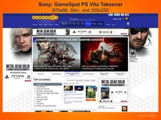 Sony: GameSpot PS Vita Takeover
     970x66, Skin, and 300x250
 