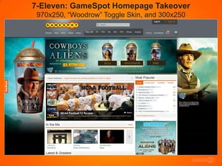 7-Eleven: GameSpot Homepage Takeover
 970x250, “Woodrow” Toggle Skin, and 300x250
 