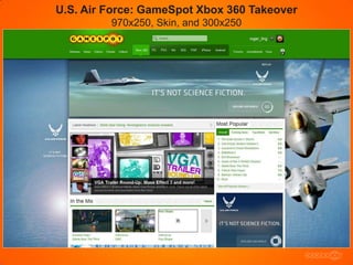 U.S. Air Force: GameSpot Xbox 360 Takeover
         970x250, Skin, and 300x250
 