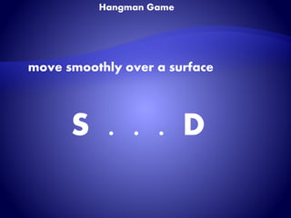 Games powerpoint hangman game | PPTX