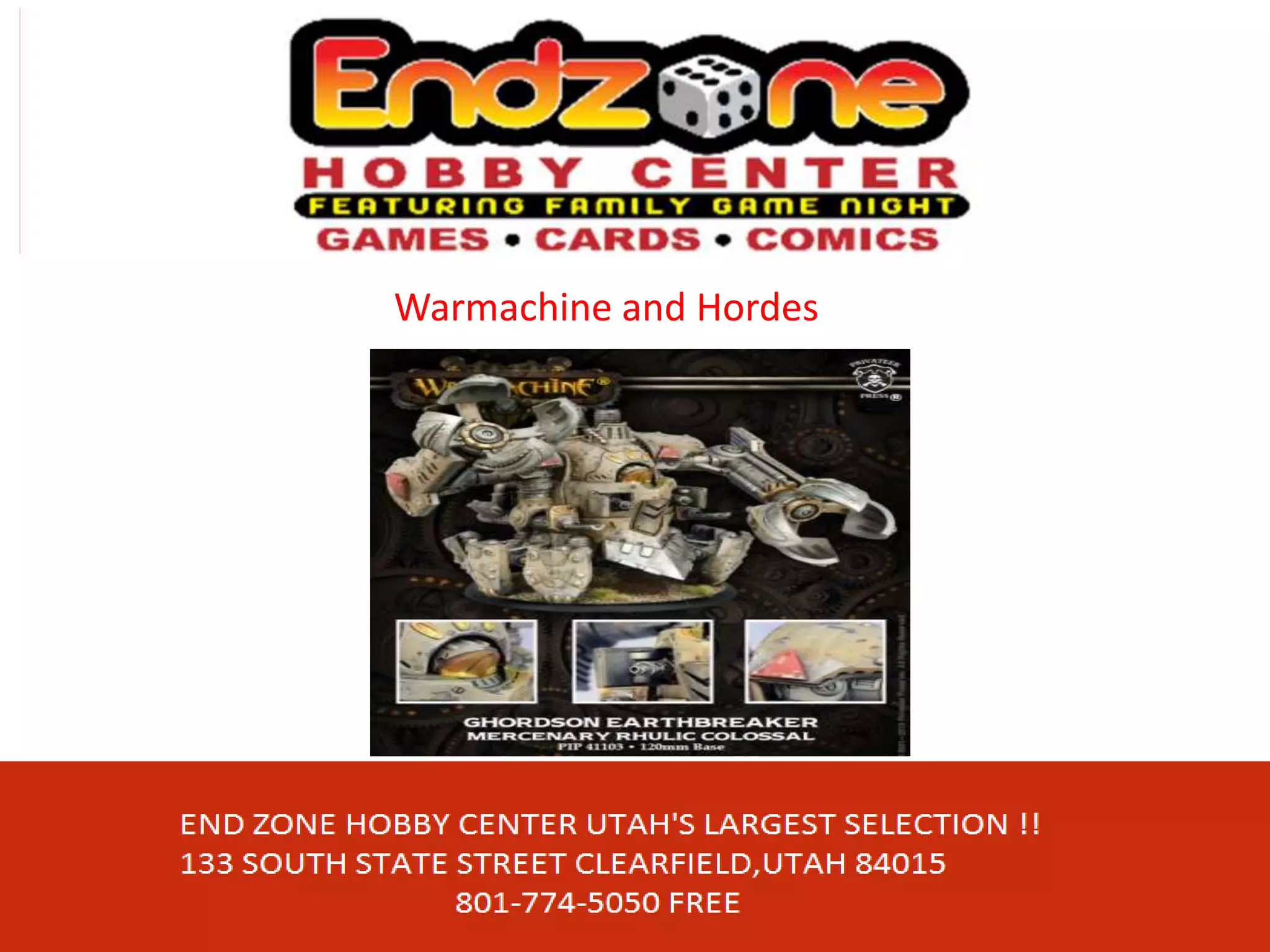 Warmachine and Hordes