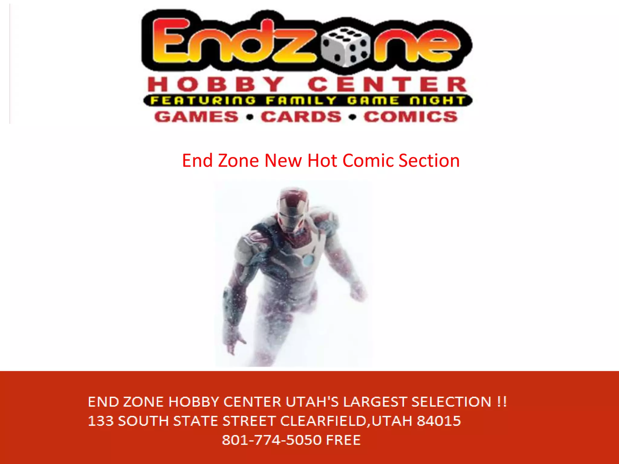 End Zone New Hot Comic Section
