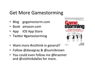 Getting Started with Gamestorming