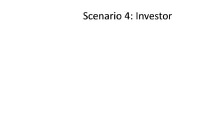 Scenario 4: Investor
 