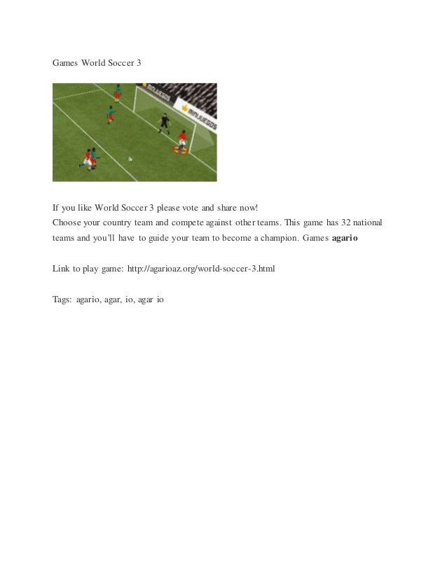 games world soccer 3