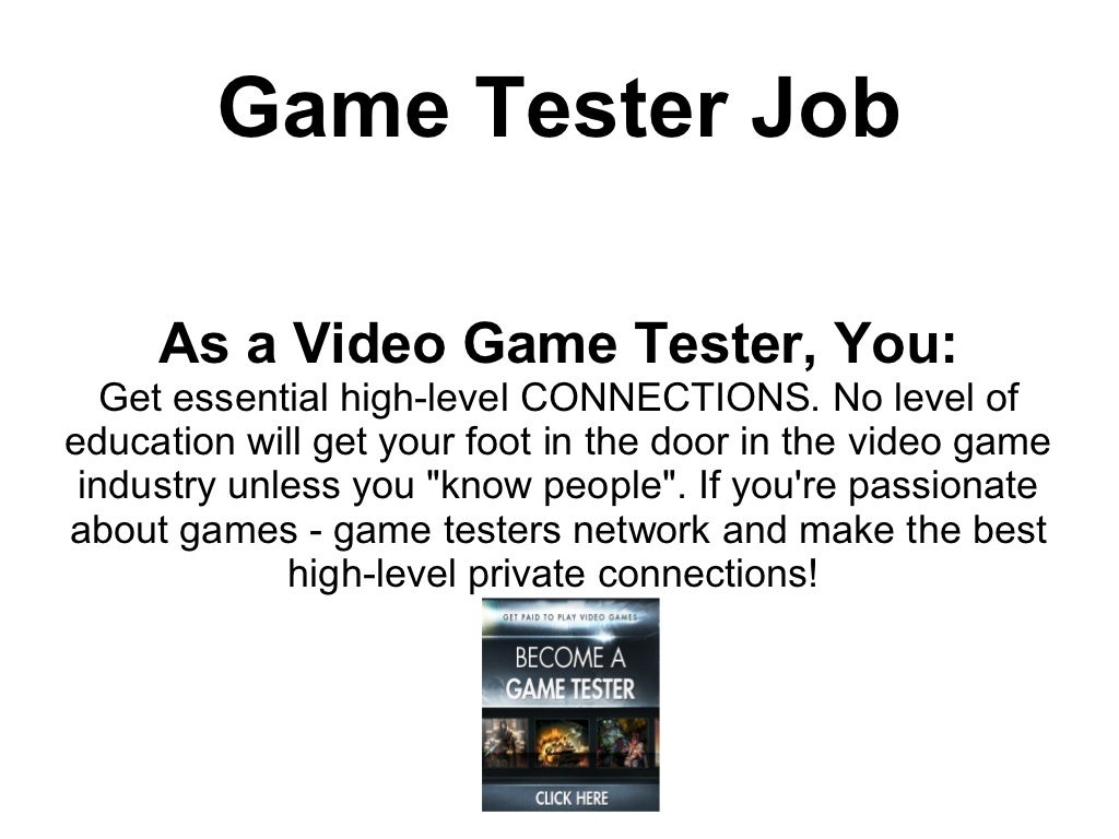 Game Tester Job Game Tester Job Reviews
