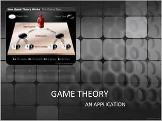 GAME THEORY AN APPLICATION 