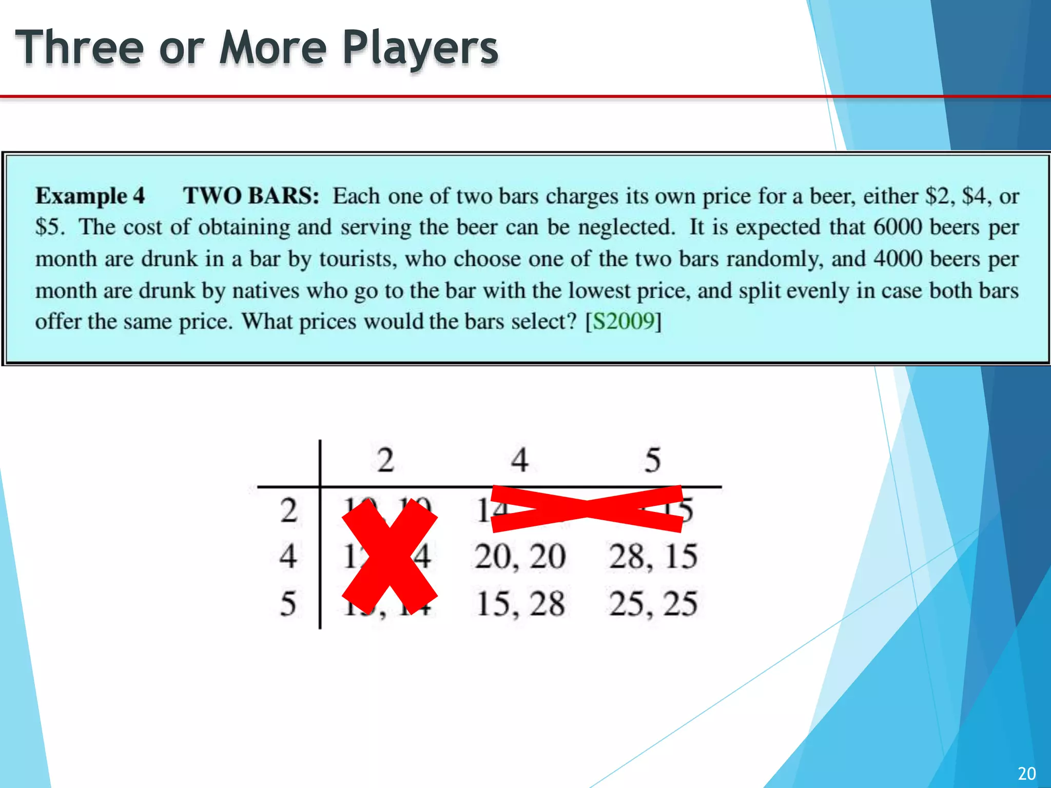 20
Three or More Players
 