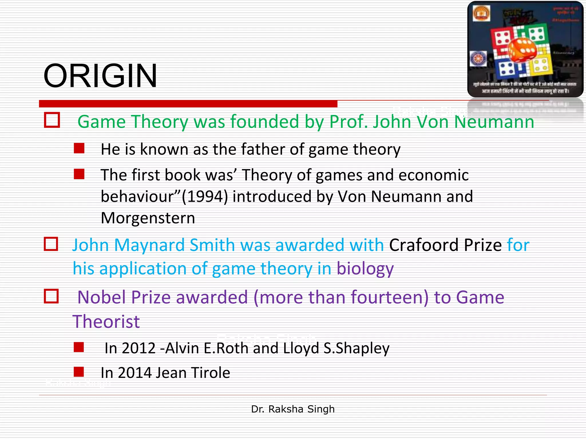 Game theory I | PPT