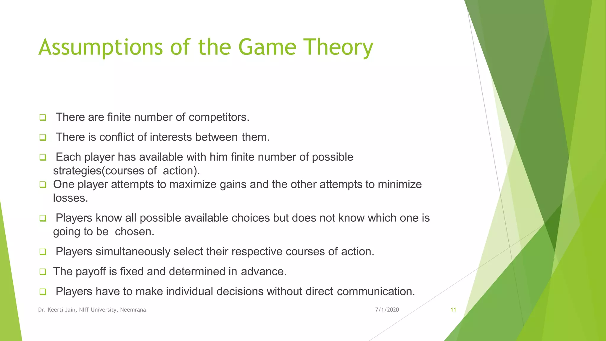 What are the Limitations of Game Theory