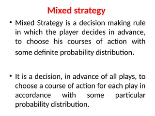 Game Theory definition, other concept involved in solving game theory ...