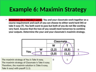 Game Theory: Strategic Decision-Making and Analysis Techniques | PPTX
