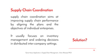 Game theory application in supply chain management | PDF