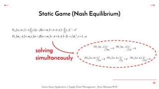 Game theory application in supply chain management | PDF