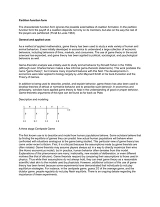 Game theory is the study of strategic decision making | DOCX