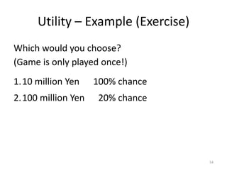An Overview of Non-Zero-Sum Games[Recap] A game is said to be non-zero-sum if wealth may be created or destroyed among the players (i.e. the total wealth can increase or decrease).  In general, unlike for zero-sum games, in non-zero-sum games, wealth can be mutually created through cooperation.Cooperation may be achieved whether or not there is direct communication.  Where there is no communication, information is necessarily imperfect.Where there is communication, there may be bargaining.51