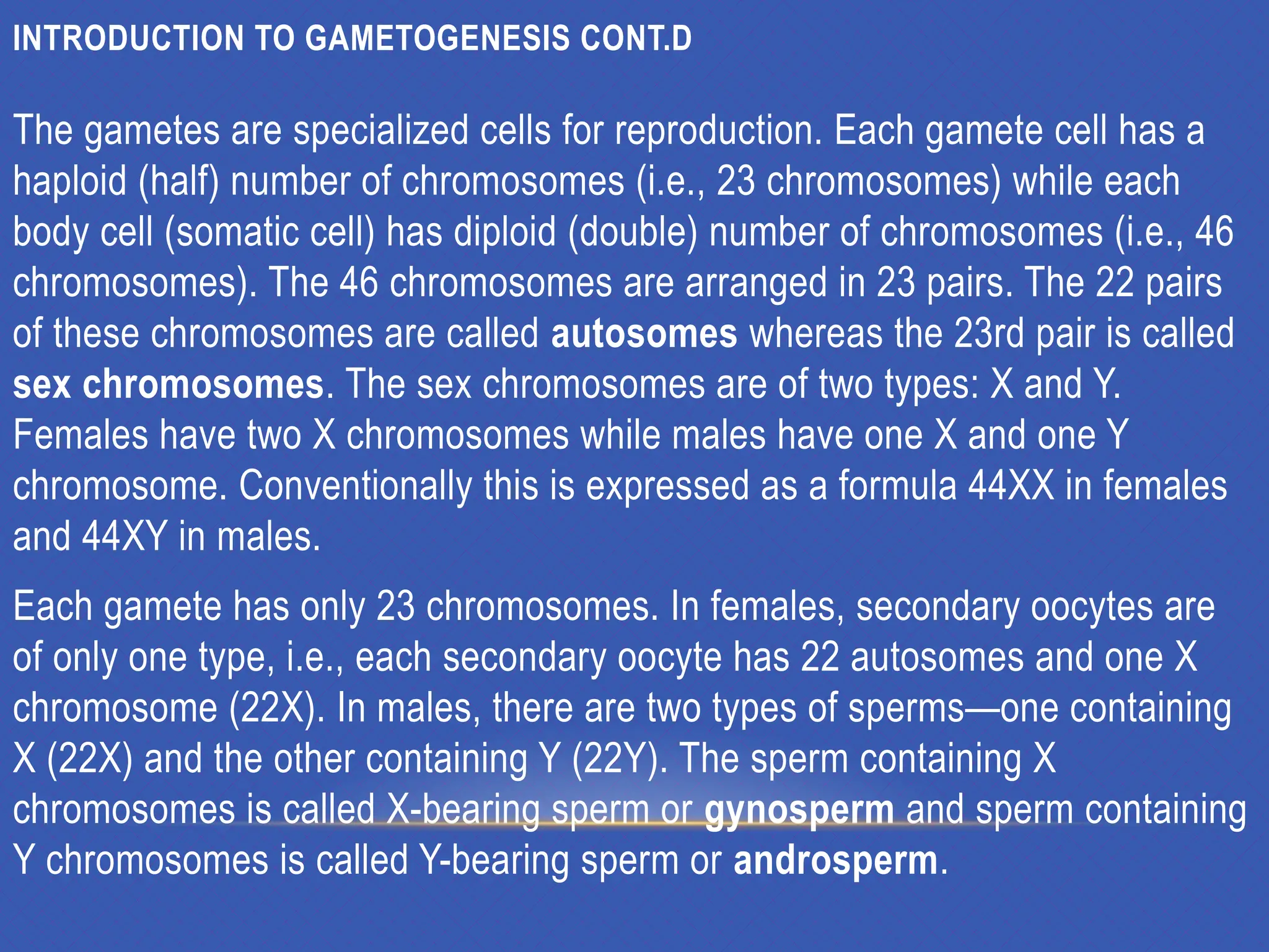 GAMETOGENESIS CONVERSION OF GERM CELLS INTO MALE AND FEMALE GAMATES-1.pptx