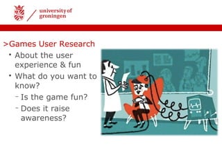 An Introduction to Games User Research Methods | PPT