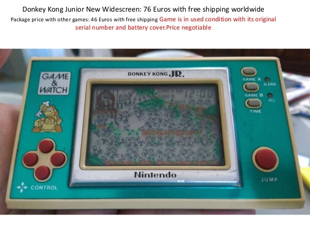 Game And Watch For Sale Dec 2015