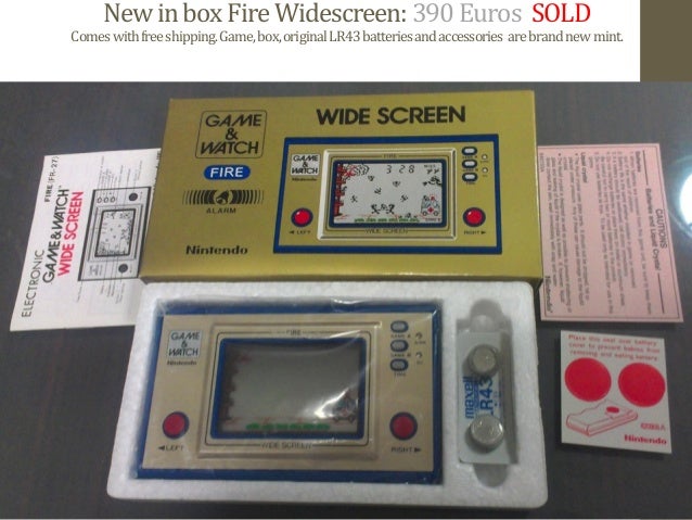 game and watch original price