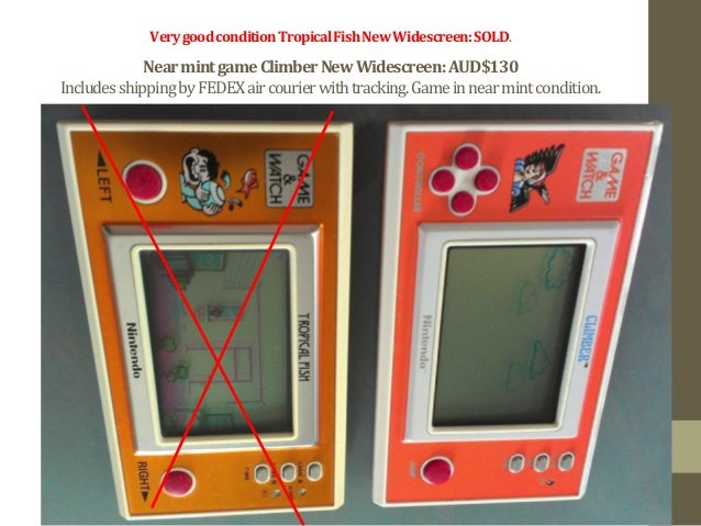 game watch for sale oct