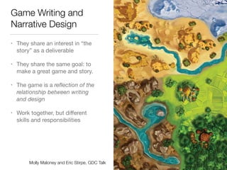 Game Writing & Narrative Design | PDF