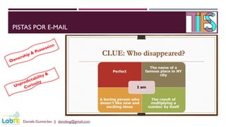PISTAS POR E-MAIL
Daniela Guimarães || danidesg@gmail.com
 