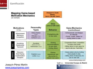 Gamificación




Joaquín Pérez Martín
www.joaquinperez.com
 