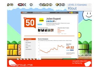 LEVEL 3: Exemples
Klout
 