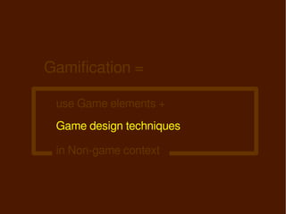 Game Design
           Thinking like a game designer.
Get your players playing, and keep them playing


   ●   玩家側寫（以玩家為中心...