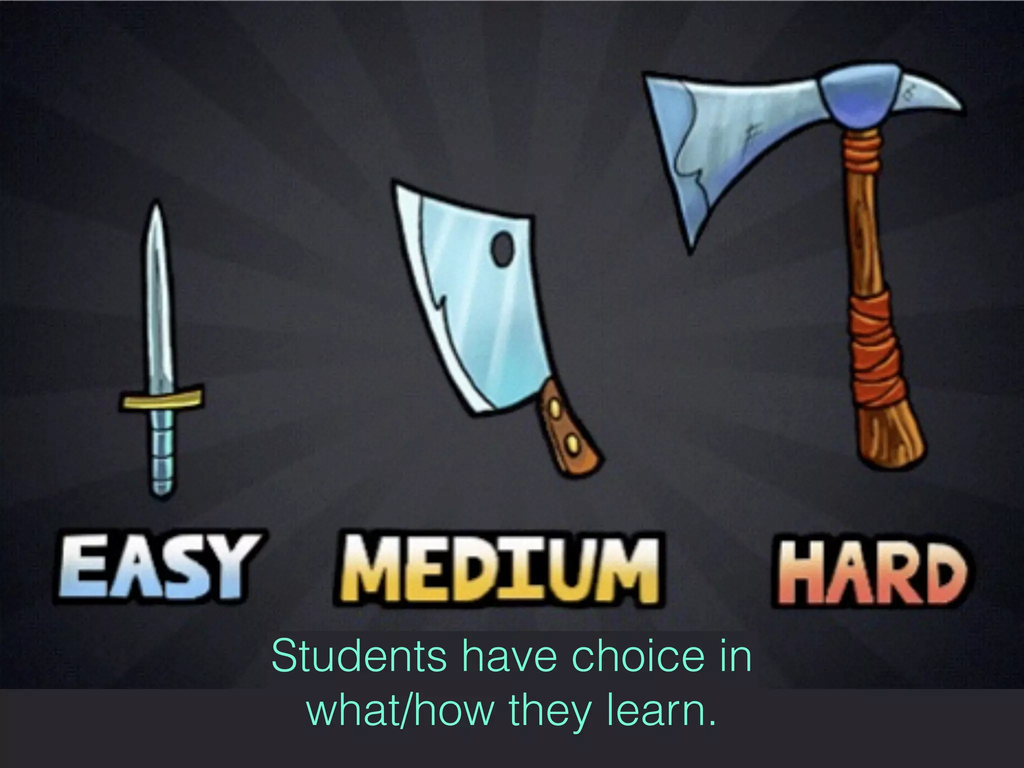 Instructions are short and
learning is through exploration -
no penalty for mistakes
 