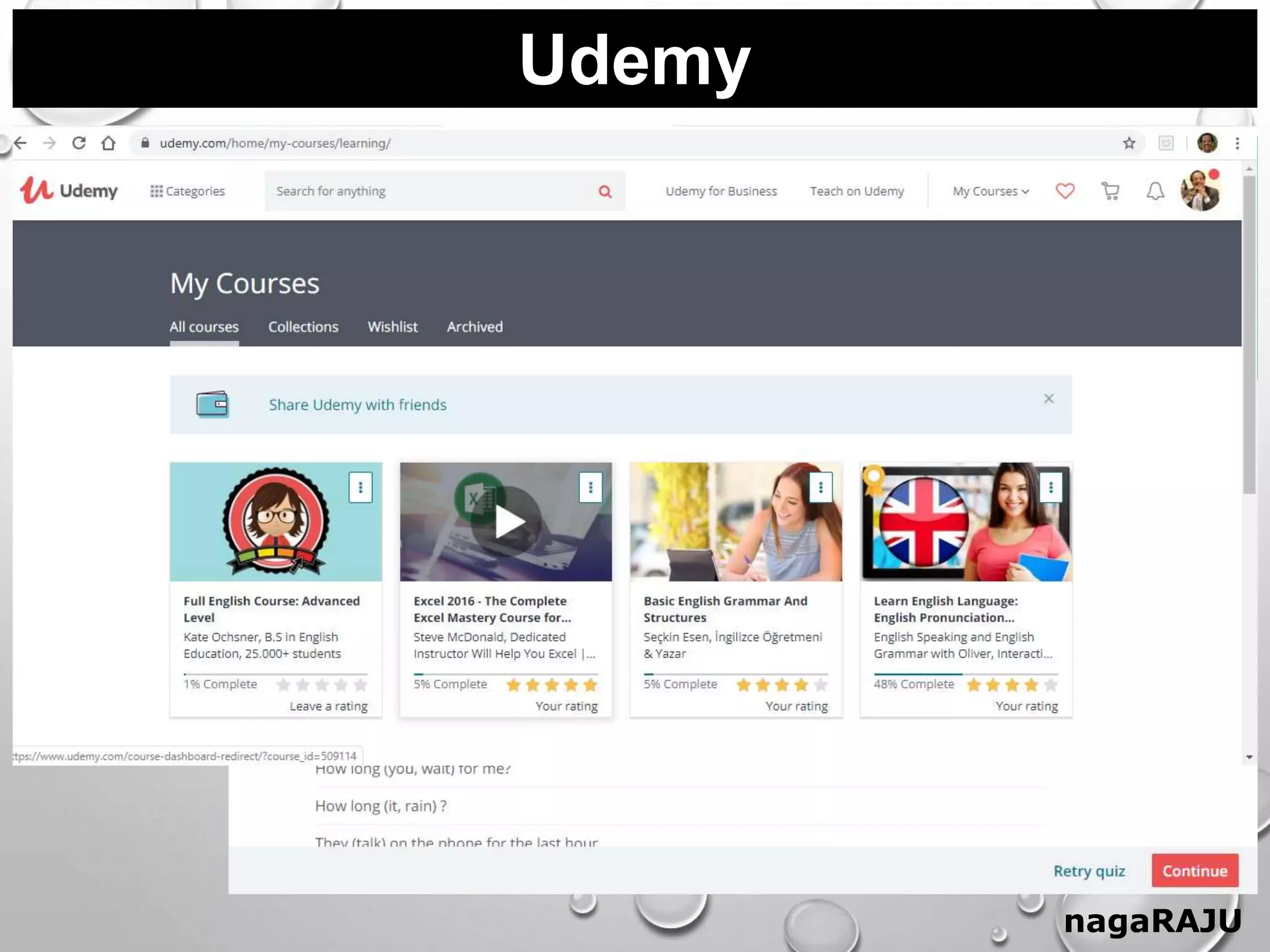 Udemy
nagaRAJU
 