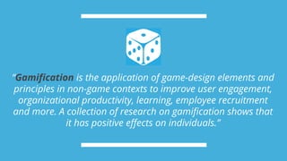 Gamification: from buzzword to reality | PPT