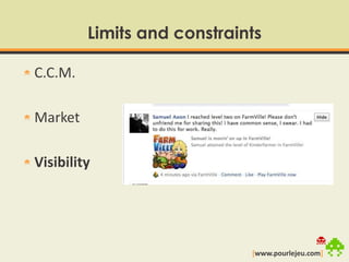 Limits and constraintsC.C.M.MarketVisibility