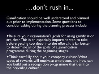 More On Intrinsic Reward
Mechanisms
 